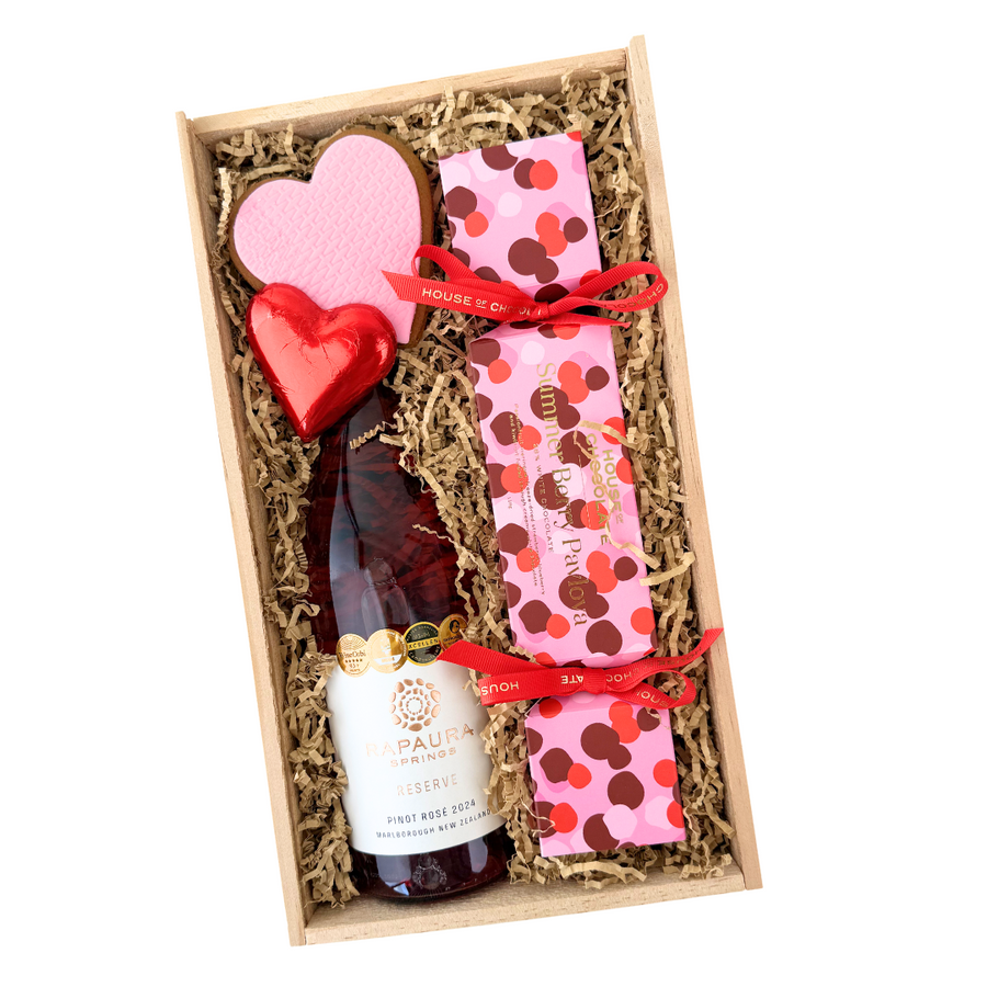 Pinot Rose Valentine's Day Gift Box, Perfect for wine lovers | Delivered NZ Wide | Celebration Box NZ