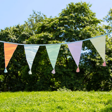 Pastel Fabric Bunting | Delivered NZ Wide | Birthday Party Collection | Birthday Gift Boxes | Celebration Box NZ