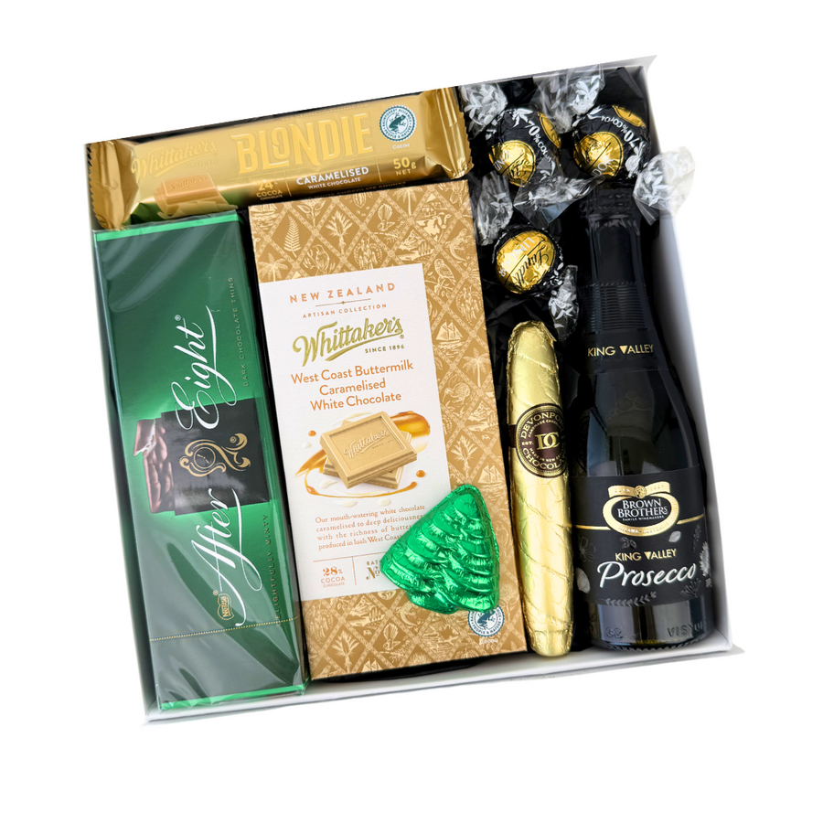 Prosecco and Chocolate Christmas Gift Boxes NZ | After Eight Treats | Christmas Gift Box NZ | Celebration Box NZ