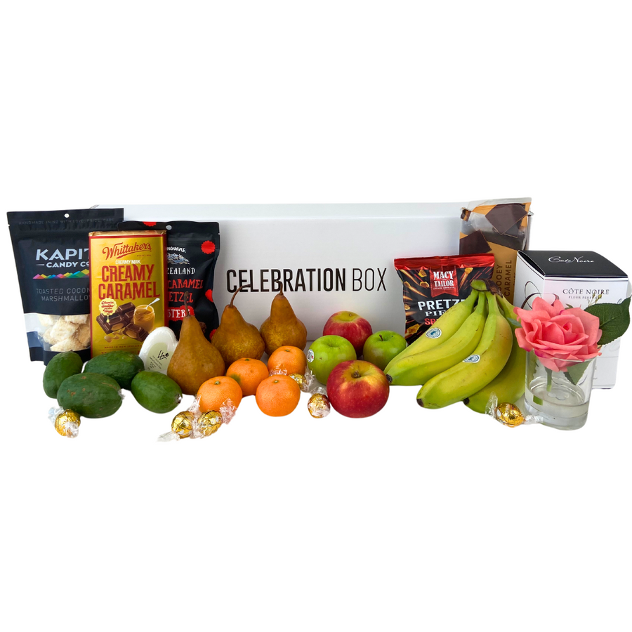 Celebration Box and Paddock to Pantry Gift Boxes. Delivery NZ Wide and Auckland Same Day, 7 Days a Week.