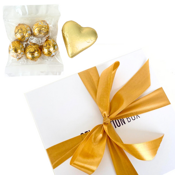 Gold Ribbon and Chocolate Bundle Gift | Add to your gift box | Celebration Box NZ