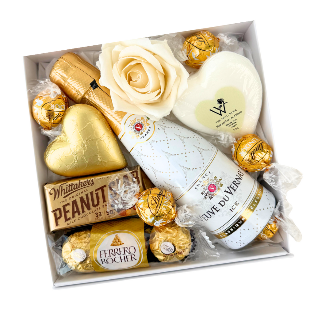 Sweet Treats and Alcohol Gift Box with Celebration Box. Delivery NZ Wide and Auckland Same Day.